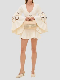 Linden Mini Dress in Off White