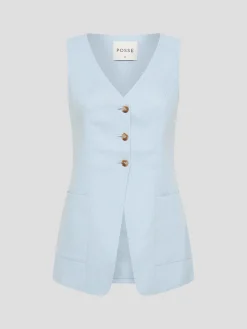 Lorenzo Linen Tailored Vest