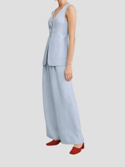 Lorenzo Linen Tailored Vest