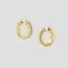 Lulu Textured Hoops