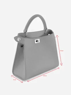 Lutece Mini in Greige Leather