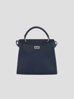 Lutece Mini in Navy Leather