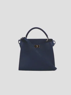 Lutece Mini in Navy Leather