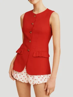 Matilda Linen Gilet