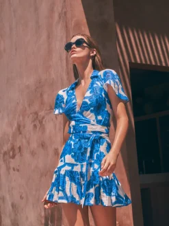 Melba Floral Linen Dress