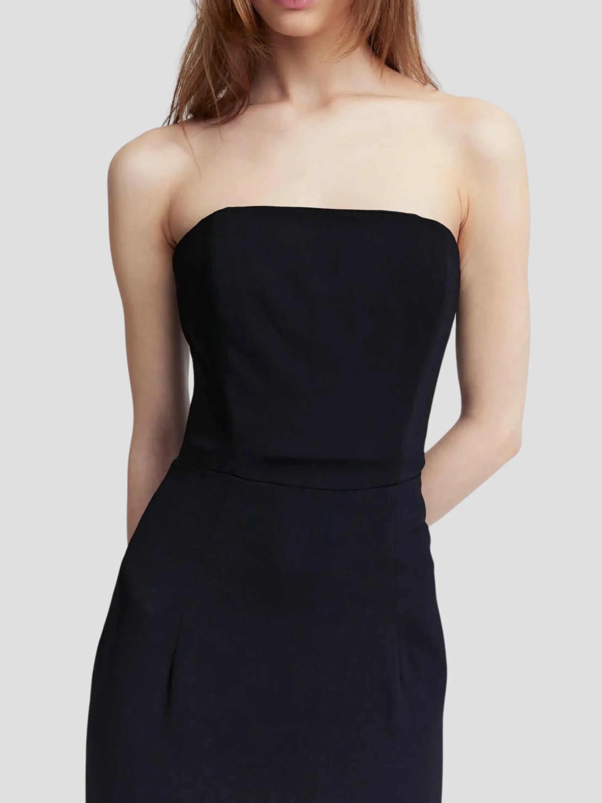 Minelli Sleeveless Dress with Feathers