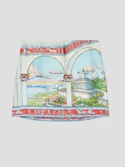 Mini Silk Skirt