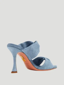 95mm Denim Twist Sandal