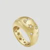 Moon and Stars Dome Ring