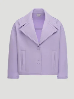 Nathan Single Breasted Cocoon Cropped Jacket
