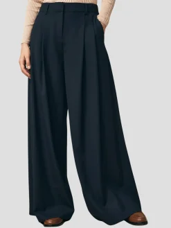 New Didi Wool Twill Pant in Charcoal