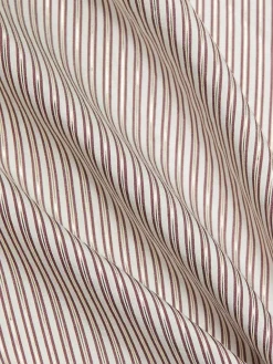 New Morning After Shirt in Fudge & Gold Stripes