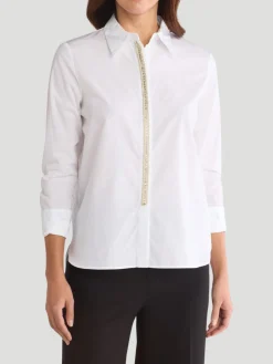 Object of Affection Shirt with Embellished Placket