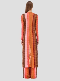 Orange Multi Retti Robe