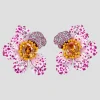Orchid Poppy Earrings