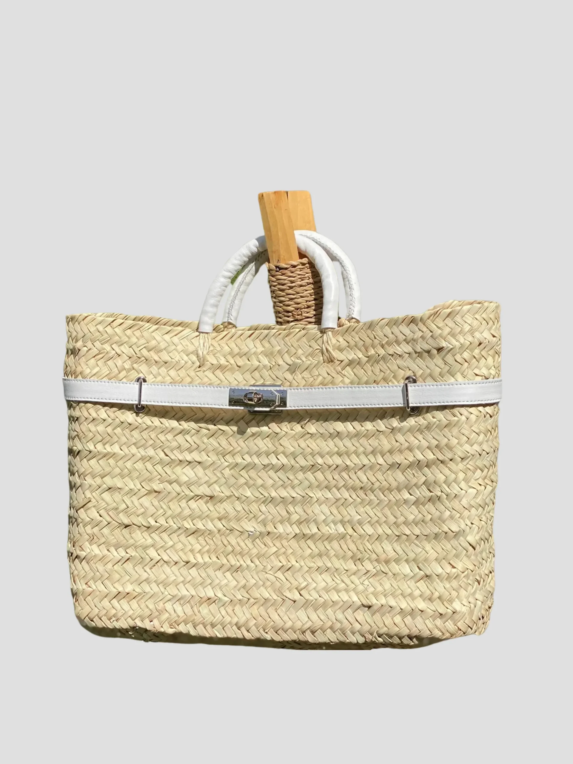 Panier Cuir Bag in White