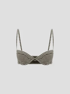 Piper Gingham Bikin Top
