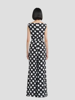 Polka Dot Sleeveless Top
