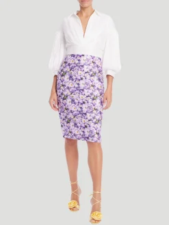 Quarter Sleeve Empire Waist Shirtdress