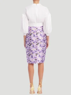 Quarter Sleeve Empire Waist Shirtdress