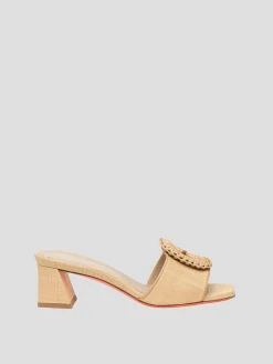 Raffia Mules
