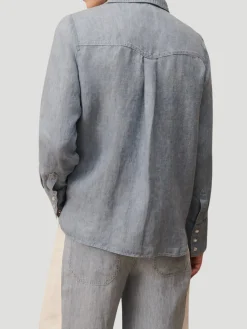 Rancher's Daughter Denim Shirt in Blue