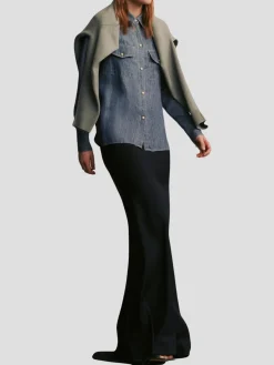 Rancher's Daughter Shirt in Medium Indigo