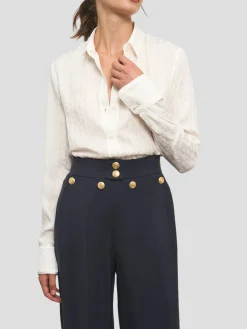 Rania Monogram Blouse