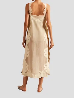 Reseau Applique Midi Dress