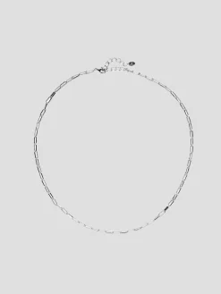 Rhodium Dainty Link Necklace