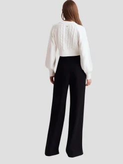Rita Cotton Cable Knit in White