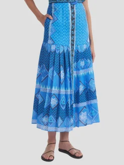 Riya Dress in Peri Verdant