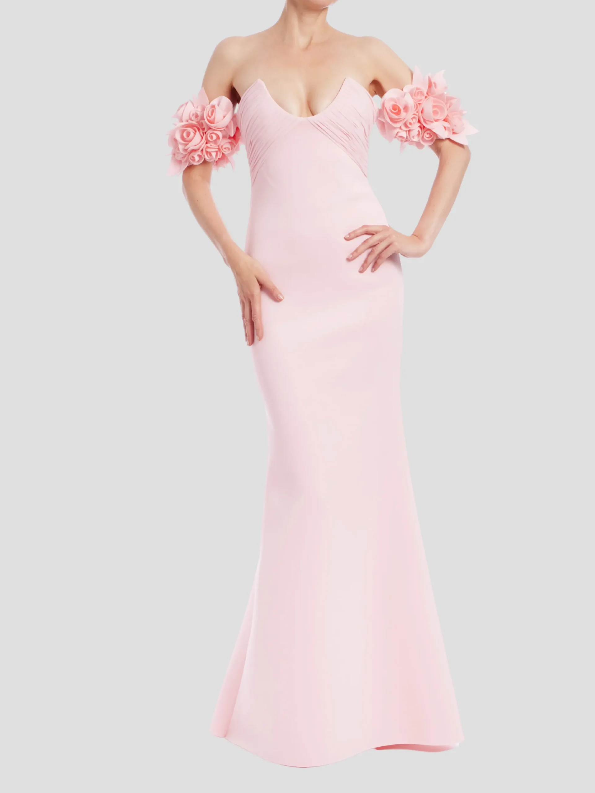 Rosette Arm Bands Dress