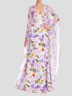 Sheer Duster with Dress in Lilac