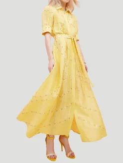 Soleil Eyelet Embroidered Shirtdress