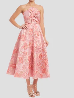 Strapless Bow Bodice Dress