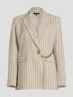Sunny Grommet Double Breasted Blazer