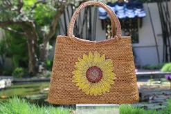 Swarovski Embroidered Sunflower Bag