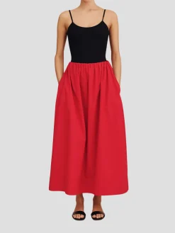 Sylvie Skirt in Ruby Red