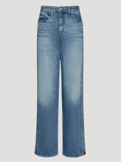Tangled Up In Blue Wide Leg Jeans in Vintage Wash