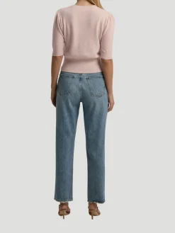 The Elena Top in Pale Pink