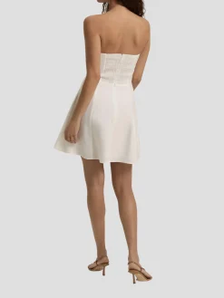 The Favorite Mini Linen Dress in White