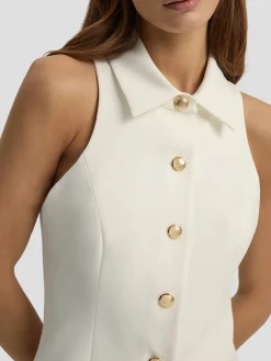 The Uptown Girl Dress in Ivory