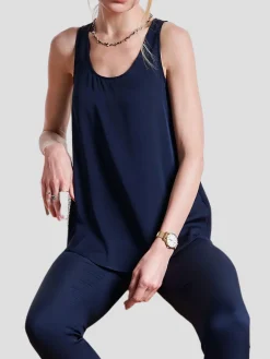 Tivoli Silk-Satin Tank Top