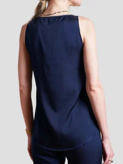 Tivoli Silk-Satin Tank Top