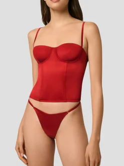 Tous Les Jours Bustier in Red