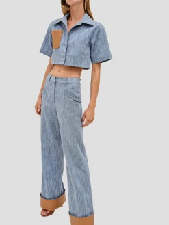 Trevor Pant with Vegan Leather Cuff