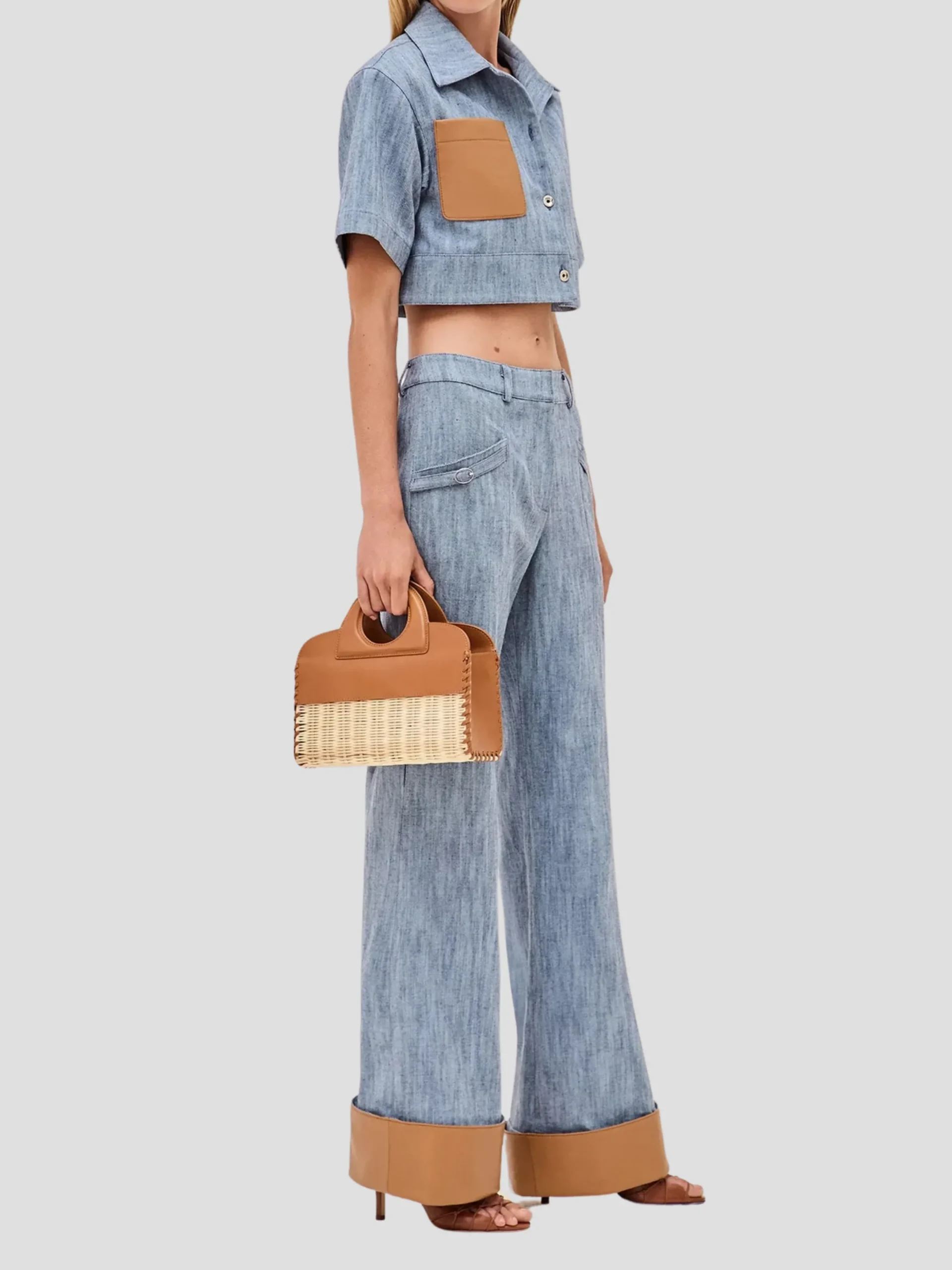 Trevor Pant with Vegan Leather Cuff