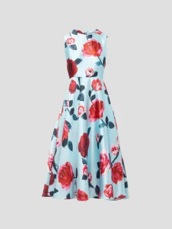 Veronica Dress in Park Ave Rose