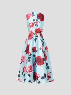 Veronica Dress in Park Ave Rose